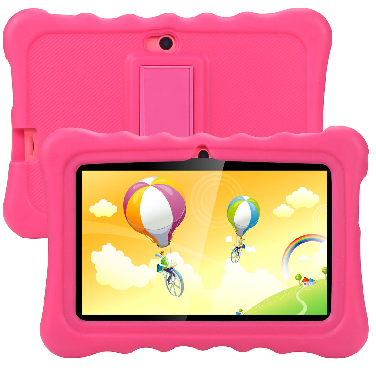 7inch Kids Android Tablet 16GB Hard Drive 1GB RAM Wi-Fi Camera Bluetooth  Play Store Apps Games with Keyboard-Red