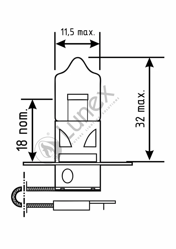 2x H3 Lunex SUPER YELLOW 453 12V 55W Car Halogen Headlight Bulbs PK22s 2300K - Image 3 of 3