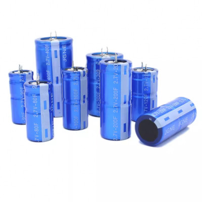 1/3/5/10/50 Pcs 2.7V 1F/2F/10F/50F-400F Cylindrical R-Type Farad Super Capacitor