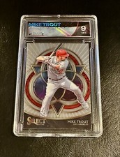 2019 Panini Select Phenomenon Mike Trout Graded Pure GradedX 9 Custom Label! 🔥