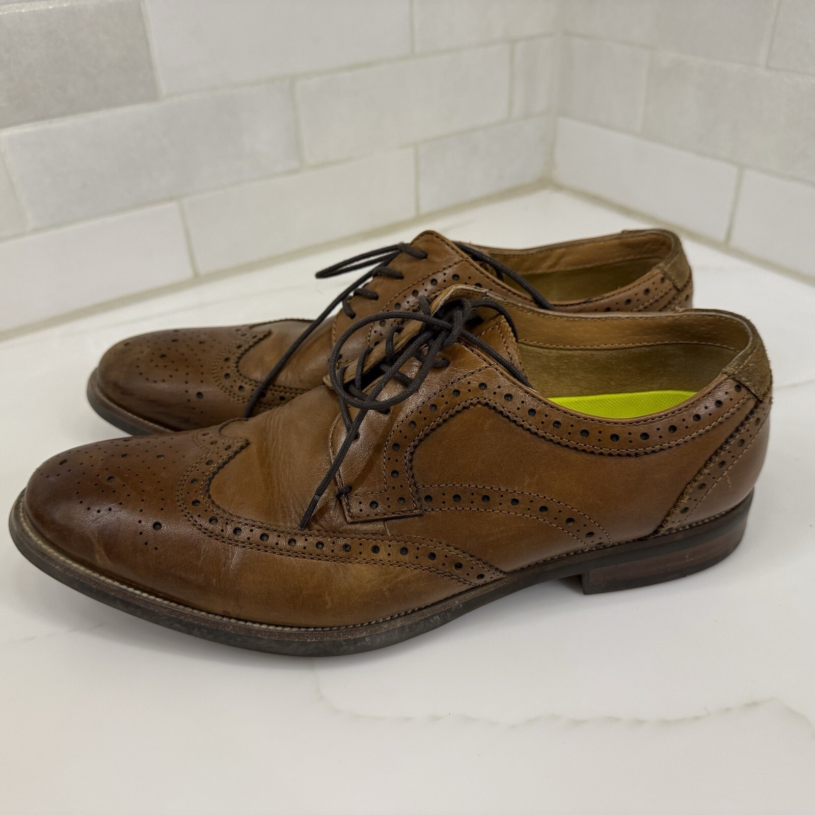 SAOLA FLORSHEIM UOMO TAGLIA 10 5 Ortholite 11937 221 PELLE COMFORT Tech