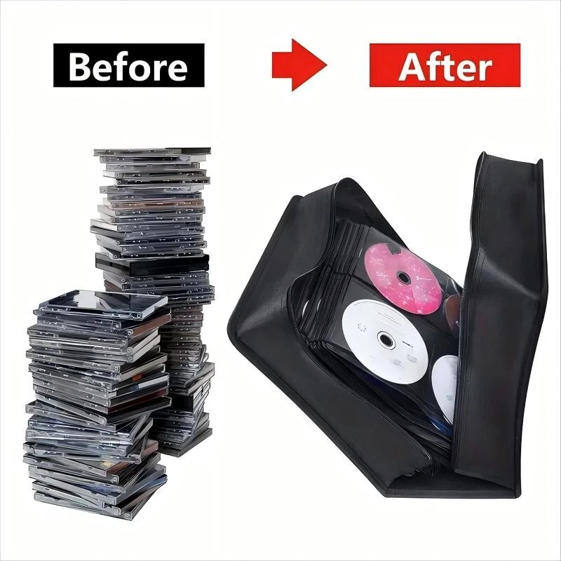 240 Discos Portátil CD DVD Organizador Almacenamiento Koskin Cartera Soporte Estuche Álbum Foto 3 de 4