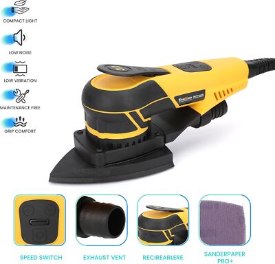350W 3A Electric Delta Random Orbital Sander Mouse Sander,flash sale