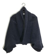 132 5. ISSEY MIYAKE          Deformed wool jacket navy IL23FA341IL23FA