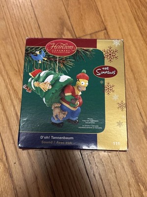D'oh! Tannenbaum HOMER SIMPSON Christmas Tree Ornament w/ Sound by Carlton Cards