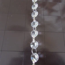 1--6' feet AAA CUT LEAD CRYSTAL   CHANDELIER CHAIN PARTS PRISM SIL