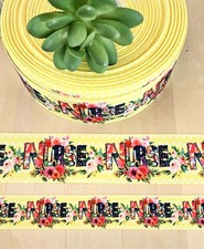 7/8  1.5" 1 YD Nurse Grosgrain Ribbon Health Care Hero