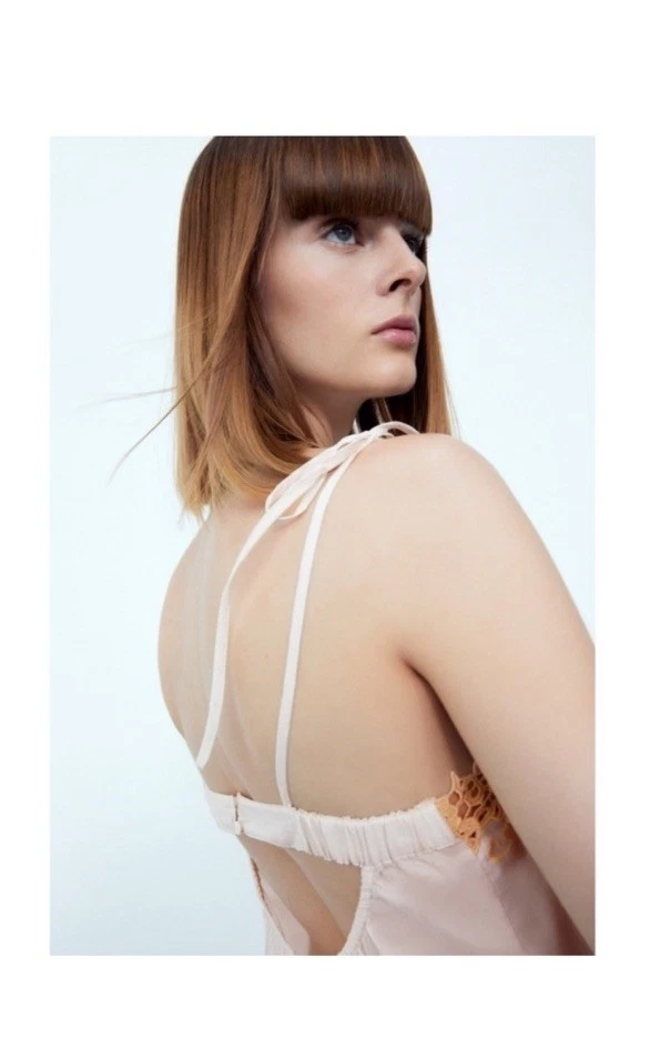 Mameluco lencería bordada de encaje ZARA talla pequeña nuevo con etiquetas Foto 4 de 4