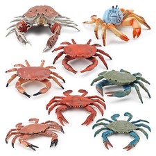 Realistic Marine Animal Crab Model Set Educational Ocean Creature Toys for Kids