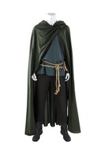 2026 New Men Medieval Warrior Cosplay Set Hooded Cloak Tunic Pants Belt Hallowee