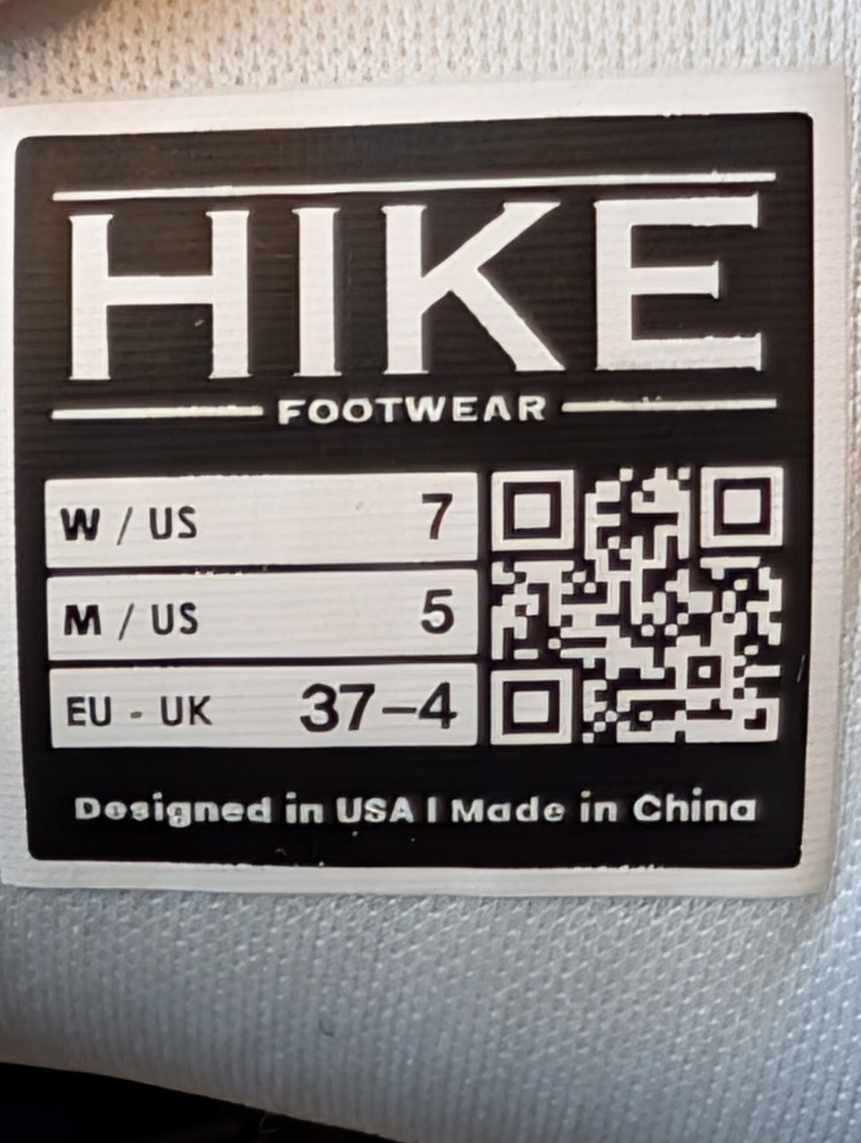 Hike Footwear Size Womens 7 Mens 5 Navy Blue Walking Sneakers Athletic Shoes