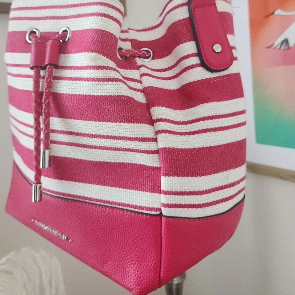 Bolso de Mano Vintage Dana Buchman Tejido Imitación Cuero Foto 3 de 4