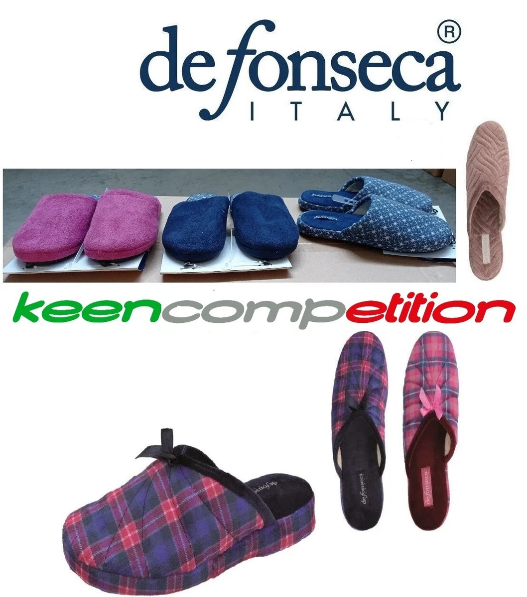 Pantofole Donna De Fonseca in Cotone per Uso interno Morbide e Comode
