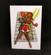 Vintage Vending Machine Sticker Fairies Boxing Black Girl Rare