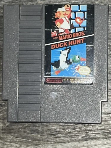Vintage Nintendo NES Super Mario Bros Duck Hunt Game Cartridge