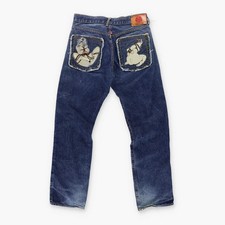 Vintage RMC RED MONKEY Lot 1001 Embroidered Y2K Hentai Erotic RARE Jeans 24 