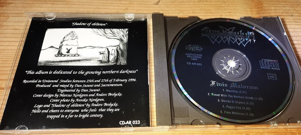 Sacramentum - Finis Malorum - Original 1st press CD von 1994 - Bild 2 von 3