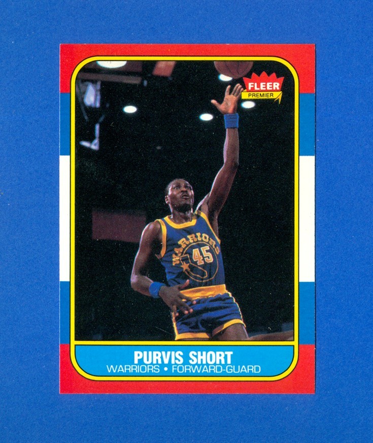 1986/1987 Fleer Basketball #100 Purvis Short 86/87 Set Break Card MINT Condition
