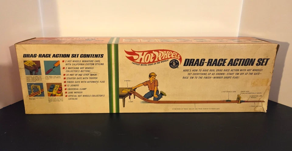 Vintage Hot Wheels Drag-Race Action Set No Cars / Amazing Parts / Sealed Badges! - Image 3 of 4