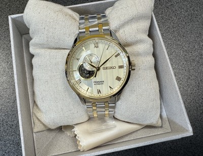 Seiko Presage Japanese Gardens Automatic Cream Dial Men's Two Tone