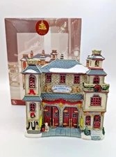 Lemax Christmas Village Fire Station No 2 Plymouth Corners 2002 w/pamp&box WORKS