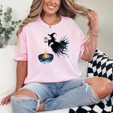 Celestial Witch Hourglass Womens Ring-Spun T-Shirt Galaxy Magic Gift For Her