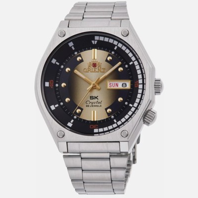 Orient Revival Super King Automatik schwarz/goldenes Zifferblatt Herrenuhr...