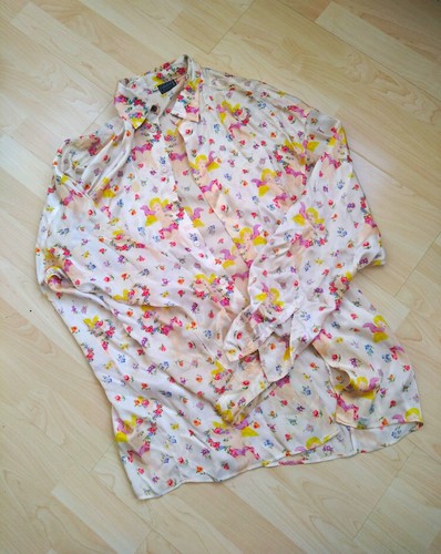 Versus Versace, Versace Versus Silk Mix Shirt 52 XL Cherub 90s Vintage