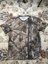 Fox Shirt Mens Large Camo Realtree Short Sleeve Crewneck Outdoor Hunting Tee