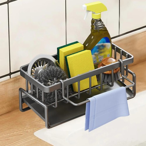 Sponge Holder Dishcloth Accessories Home Dish Brush For Kitchen Sink Organizer