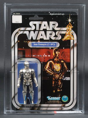 1978 Kenner Star Wars C-3PO 12 Back B AFA 75 C80 B75 F85 MOC Vintage