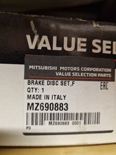 DISCHI FRENO ANTERIORI X2 MZ690883 ORIGINALI NUOVI MITSUBISHI MIRAGE 2016-