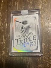 2024 Panini Flawless Joe Medwick /25 1937 Triple Crown 3 Diamond Card St Louis