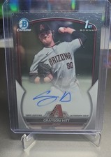 2023 Bowman Draft - Chrome Prospect Autographs Grayson Hitt #CDA-GH (AU, RC)