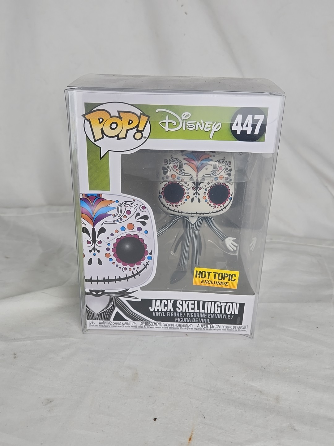 Funko POP Jack Skellington Disney #447 Hot Topic Exclusive N
