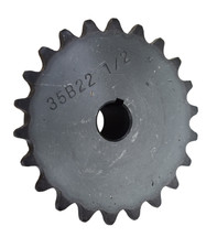 35 Roller Chain Sprocket 22 Teeth 1/2" Bore 35B22-1/2 35BS22H-1/2