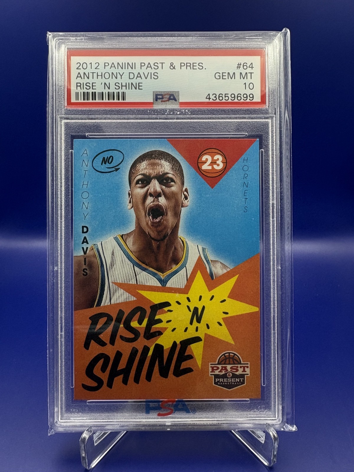 2012 Panini Past & Present Anthony Davis #64 Rise 'N Shine PSA 10