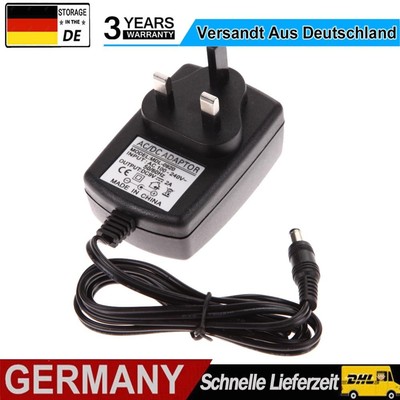 Power Supply Adapter AC 100-240V Input with 5.5x2.5mm DC Output Jack UK Plug