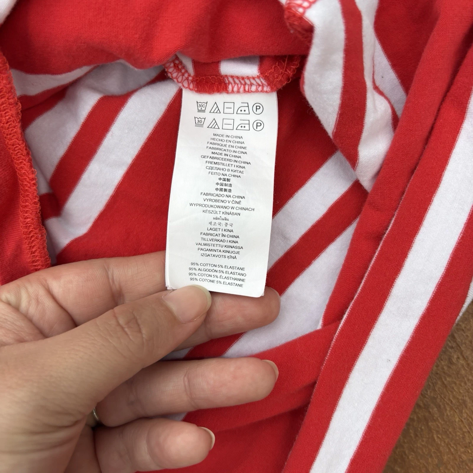 Abito donna Michael Kors logo MK taglia small righe rosse e bianche