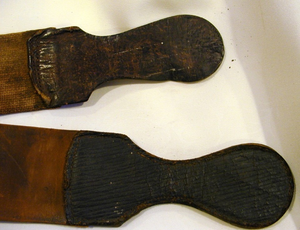 Antique Leather Razor Honing Strap Strop Barbers Razor Sharpener | eBay