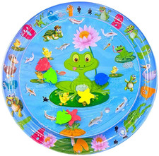Inflatable Water Sensory Play Mat for Cats 26-in. Diameter Thickened PVC Toy Bed