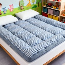 Japanese Futon 10cm Thick Floor Mattress Futon Tatami Mat Roll Up Mats All-Size 