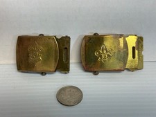 Boy Scouts Brass Belt Buckles Vintage 1950's and 1970's