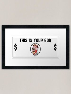 This Is Your God Gerahmter Kunstdruck Gerahmtes Wandbild Poster Leinwanddruck Bild