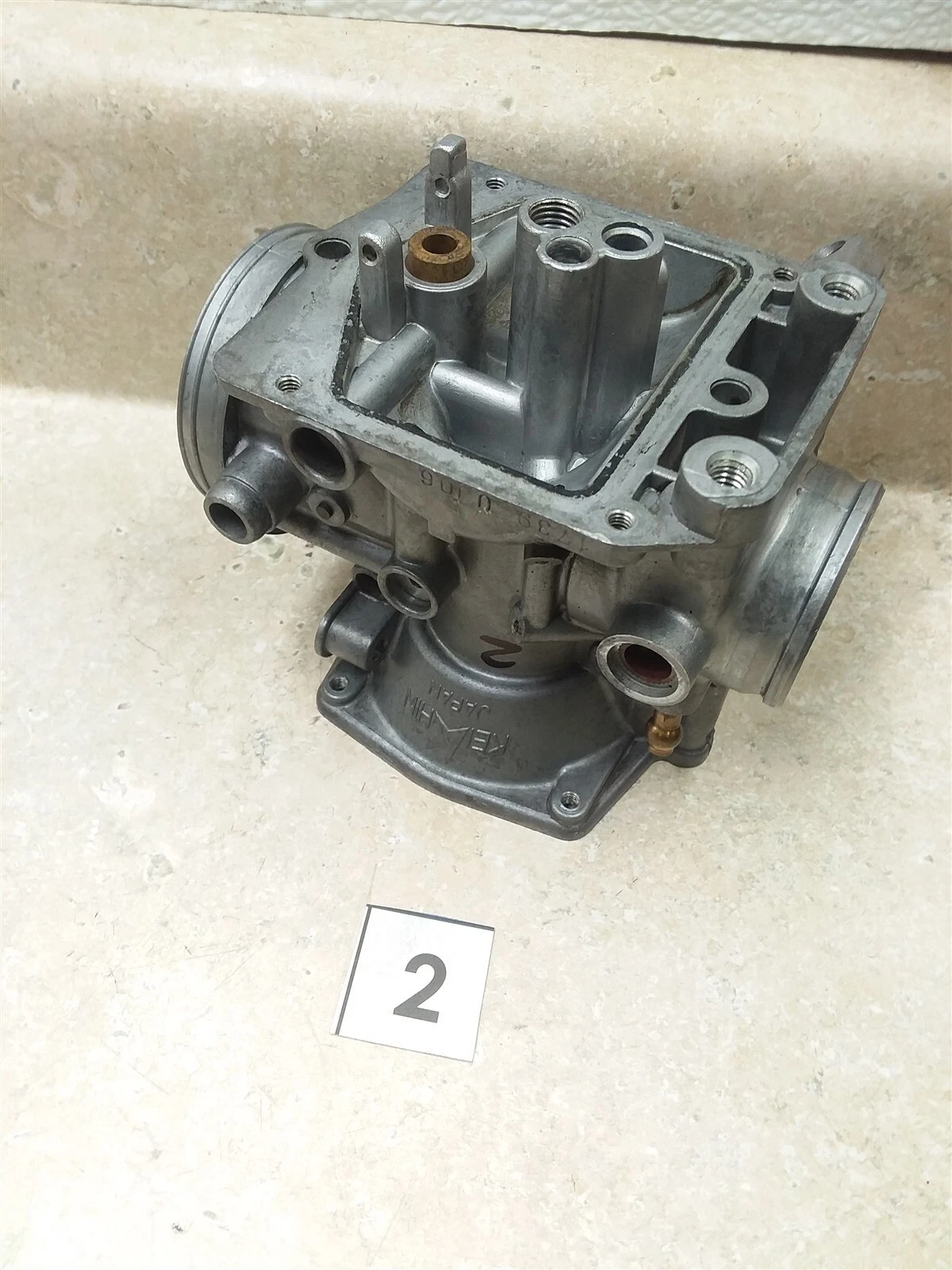 Kawasaki KZ750-F1 Shaft LTD Carburetor LEFT Hand Inside Body #2 1983 UO AP-355