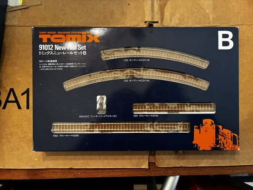Juego de rieles a escala N Tomix 91012 paquete de vías B - alimentador recto curvo | Zustand: Used