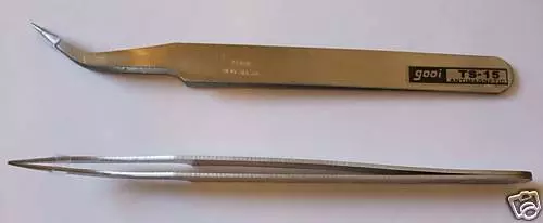 quality Stainless steel Anti-magnetic TWEEZER CURVED bead diy craft rhinestone - Picture 1 of 1