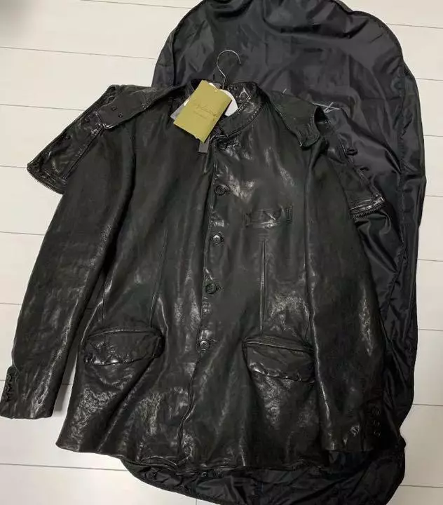 yohji yamamoto POUR HOMME 21AW × Back lush leather jacket Made in Japan