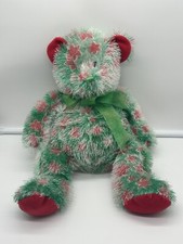 Oso de peluche Pan de azúcar 18" rojo y verde Coinstar 2007