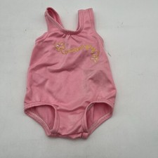 Vtg Carter's Baby Toddler Girl Swim Bathing Suit One Piece 12 Mo Pink Wings